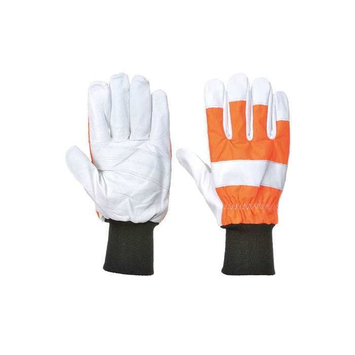 Orange Chainsaw Gloves